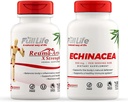 Full Life Reuma- Art X Siła i Echinacea kapsułki - Joint Support Supplement - Echinacea Purpurea Extract - Kosher, Gluten- Free - 90 Kapsułki wegetariańskie Każdy