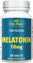 Melatonina 10 mg - TR Czas uwalniania - 300 tabletek - Maksymalna moc