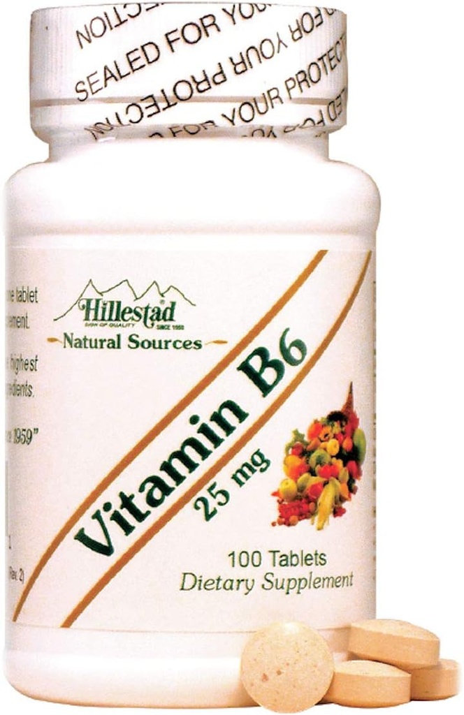 Dialyvite Hillestad Pharmaceuticals - Witamina B6 25 mg - 100 tabletek