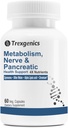 Trexgenics Metabolizm Wsparcie z GYMNEMA 75% Kwas gynteniczny 150 mg, Bitter Melon 5% Bitters 150 mg, Chrom i Alpha LIPOIC ACID150mg (60 kapsułki wegańskie) (Opakowanie po 1)