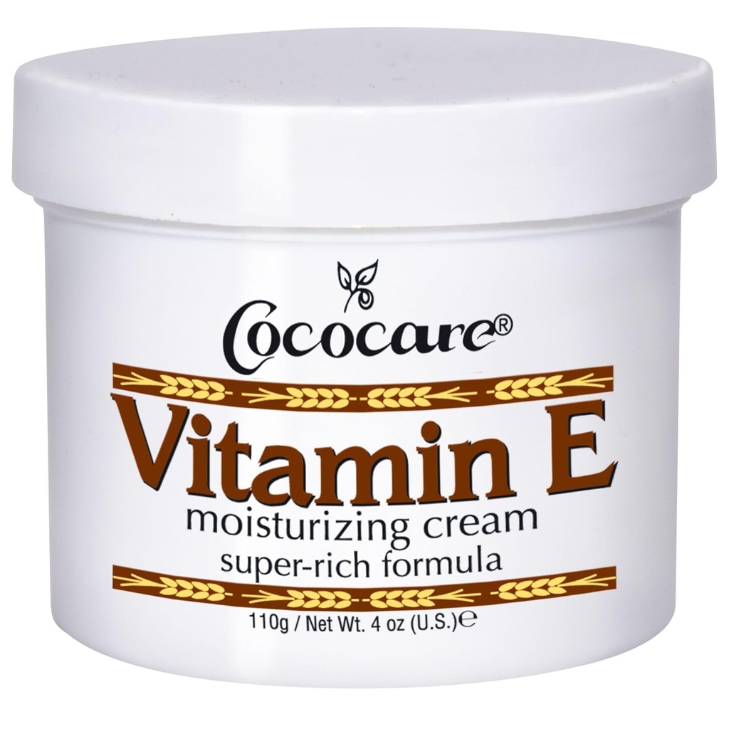 Witamina Cococare E Super Bogata Formuła krem nawilżający - Wysoka moc Nawilżacz skóry - 4 Oz
