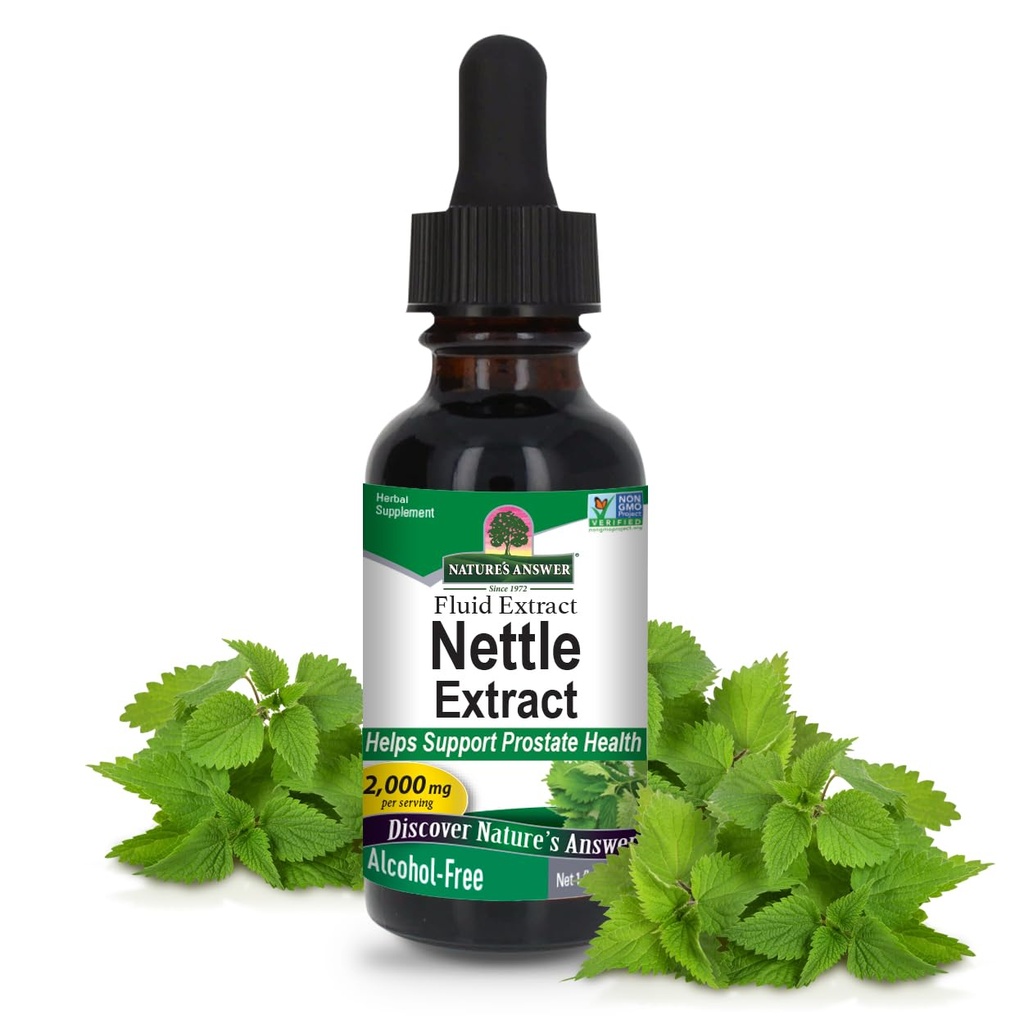 Odpowiedź natury Nettle Leaf 1oz Extract Description 124; Prostate Suppot Description 124; Skoncentrowane Dark Green Nettle Leaf Supplement Herbal Supplement Description 124; Non-GMO, Kosher, Gluten- Free, & Alcohol- Free Description 124; Single Count