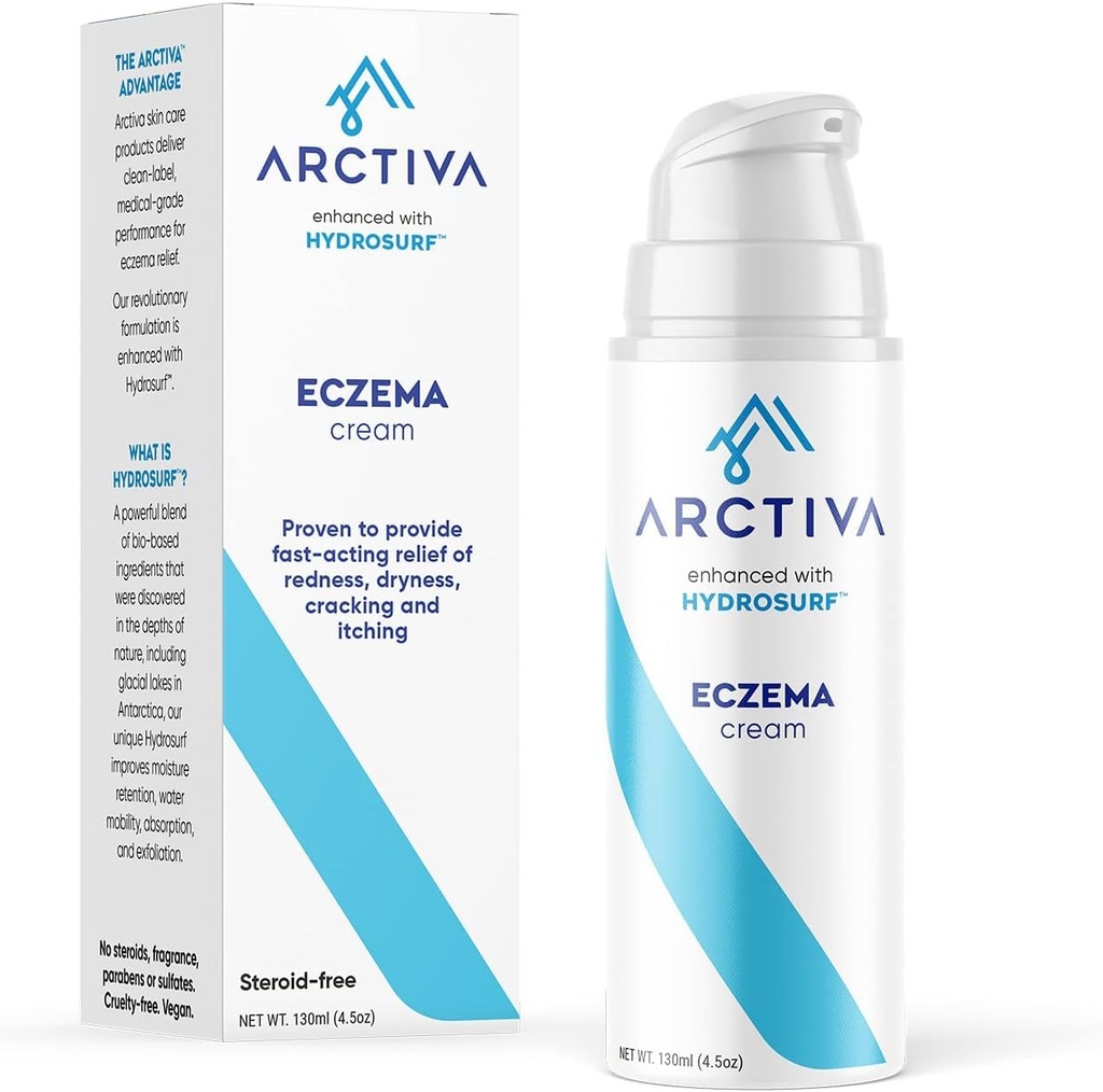Eczema krem z 1% Colloidal owsianka dla suchych i swędzących skóry ulgi 124; Eczema & Atomic Dermage Cream Leczenie 124; Patent Oczekiwanie Hydrosurfing Glycolipid Technology for Hydration, Wchłanianie i złuszczanie