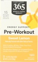 365 by Whole Foods Market, Pre- Workout Wsparcie energetyczne z kofeiną, Single- Serve Pakiety, Słodka cytryna, 15 Count