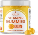 Uspokoić przez Wellness Gummie witaminy D dla dorosłych, Witamina D3 Gummy, Witaminy dla wsparcia kości i układu immunologicznego, Lemon Flavor, 30 Hrabia