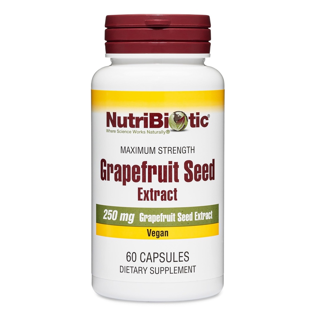 Nutric Biotic - Grejpfrut Seed Extract Kapsułki 250 mg, 60 Count - Maksymalna moc z bioflawonoidami