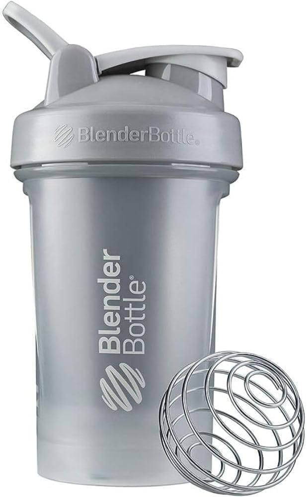 Butelka BlenderBottle Classic V2 Shaker Butelka Perfect for Protein Shakes and Pre Workout, 20- unce, Pebble Grey