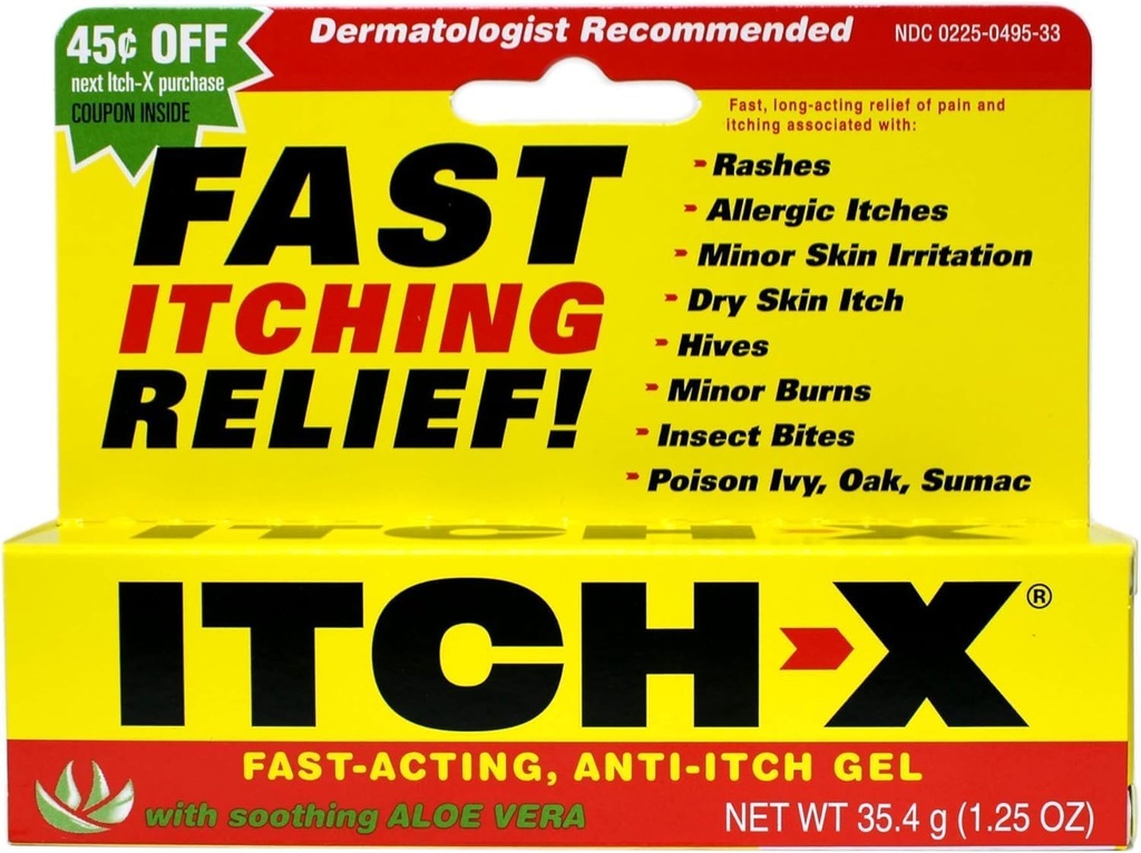 788802 Tube Anti- Itch Itch X Gel 1.25oz Ilość 1 jednostki przez Ascher, B.F. &...