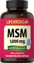 Lindberg MSM Kapsułki 1000mg 124; 150 tabletek 124; Suplement dla kobiet i mężczyzn 124; Metylosulfonylometan 124; Non- GMO, Gluten Free
