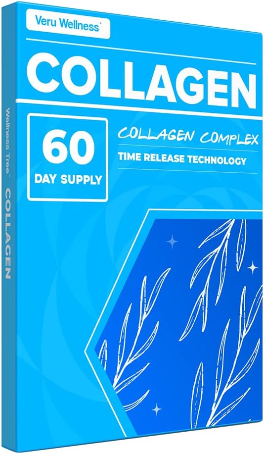 Veru Wellness Colagen Booster Patch - 60 dni - Łatwy w użyciu - Wsparcie skóry, stawów, włosów i paznokci