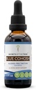 Tajemnice Tribe Blue Cohosh Tincture - wolny od alkoholu Liquid Extract, Odpowiednio hodowane Blue Cohosh (Caulophyllum Thalictroides) Suszony korzeń (2 FL OZ)