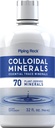 Piping Rock Colloidal Minerals Liquid 124; 32 fl oz Nex124; Unflavored Tincture Supplement Equipment 124; Plan Derived Essential Trace Minerals Equipment 124; Vegetarian, Non-GMO, Gluten Free