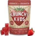 Organiczne prebiotyczne i Postbiotic Gummy Witamina dla dzieci i dorosłych, Alluloza, Cukier wolny, Sfermentowana truskawka, Wsparcie Gut Health, Dye Free