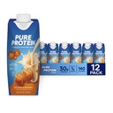Czysty karmel z dodatkiem białka, gotowy do picia i keto- przyjazny, witaminy A, C, D i E Plus Cynk do wspierania immunologicznego zdrowia, 11 Oz, 12 Hrabia