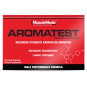MuscleMeds AROMATEST Testosteron Booster & Aromatase Inhibitor, Lowers Estrogen, Wspiera budowanie mięśni & Siła, Anty- Starzenie Hormon Wymiana dla mężczyzn, 30 Czapki płynne