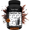 Świeże pole Czekoladowy proszek - 25g Białko serwatki izolat, Gluten- Free & Soy- Free, Sugar- Free, 30 Służenia - Naturalne białka serwatki proszek do treningu Fitness & Nutrition Shakes - 2.36 lb