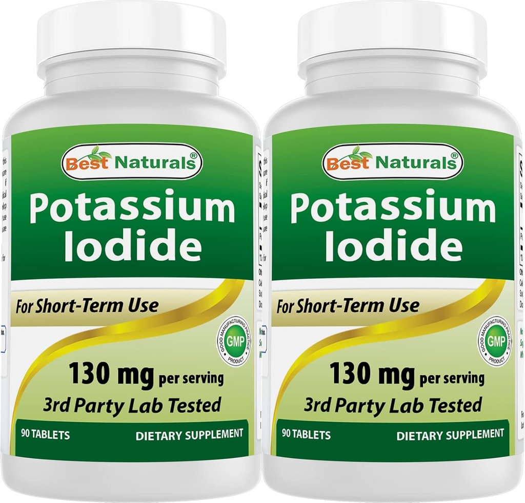 Najlepsze Naturals Potasu Jodide 130 mg na Serving - Suplement diety, 90 Tabletki (2)