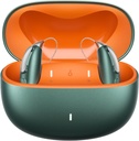 Uzyskane Bluetooth Aid dla łagodnych do ciężkich strat słuchu - OTC - Smart Fitting - RIC (Receiver- in- Canal) Projektowanie z redukcją hałasu - Obejmuje ładowarki, Zielony