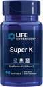 Life Extension Gamma E Mieszane tokoferole i tokotrienole 60 Softgels i Super K Witamina K1 K2 MK- 7 MK- 4 Witamina C 90 Softgels Bundle