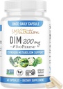 Suplement 200 mg 124; Estrogen Balance dla kobiet i mężczyzn 124; Hormonal Acne, Hormonal Balance, Menopauza i przeciwutleniacz Wsparcie 124; Czysty projekt etykiet Certified, Vegan & Soy Free Diindolymetan
