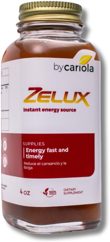 Zelux Supplement 4 oz Energy Source - Men 's Test Booster - Natural Stamina - Endurance - Energy Booster - Damiana, Tribulus Terrestri, Ginkgo Biloba, Maca