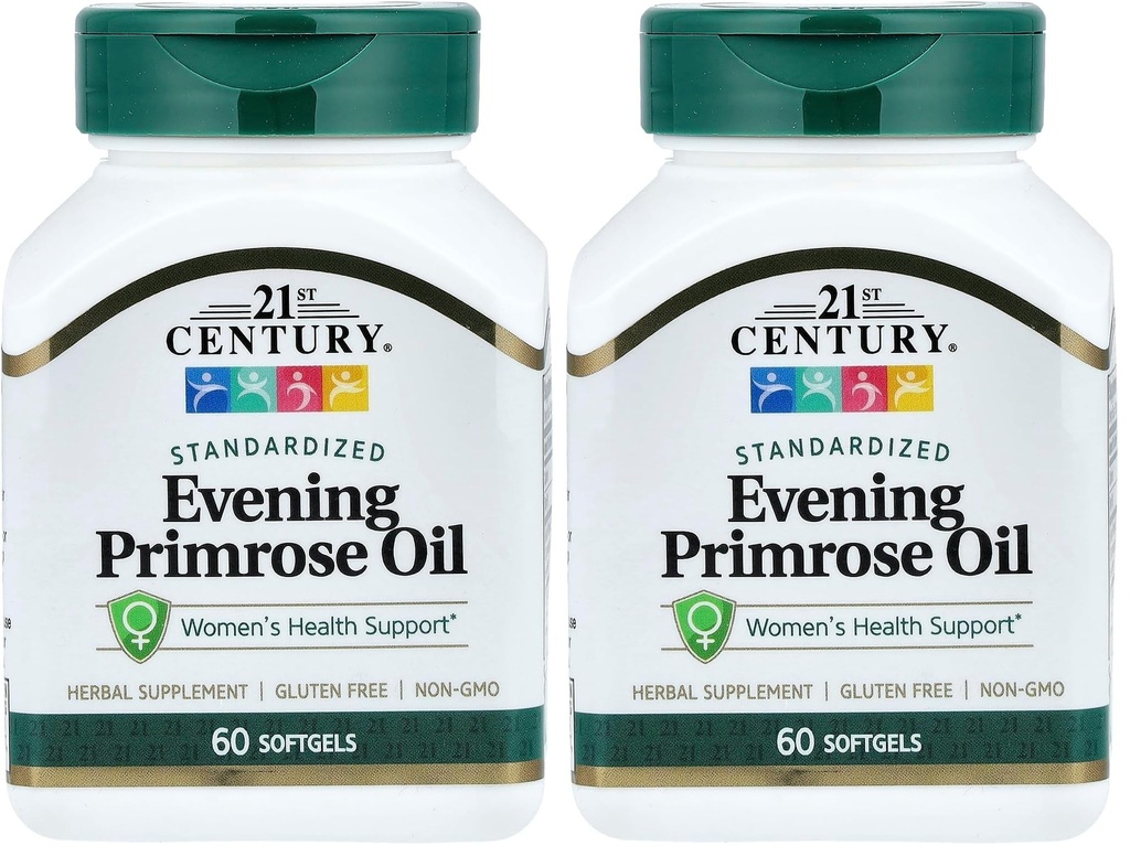 21 Century Wieczór Primrose Oil Softgels, 60 Hrabia (Pack of 2)