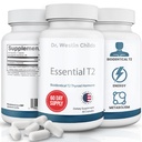 Dr Westin Childs Esential T2 - T2 Thyroid Supplement with Bio- Identical 3,5 Dijodo- l- tyronina dla niedoczynności tarczycy, Hashimoto 's, Thyroidektomia & Rai, Non GMO, 60 Day Supply