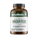 NutraMedix Binder Plus - Kompleksowy Toxin Binder & Body Detoxifier - Prebiotyczne przeciwutleniacze Wsparcie + Inulina, Bentonit, Aloe Vera, Węgiel aktywowany, Minerały Fulvic & Chitosan (120 kapsułki)