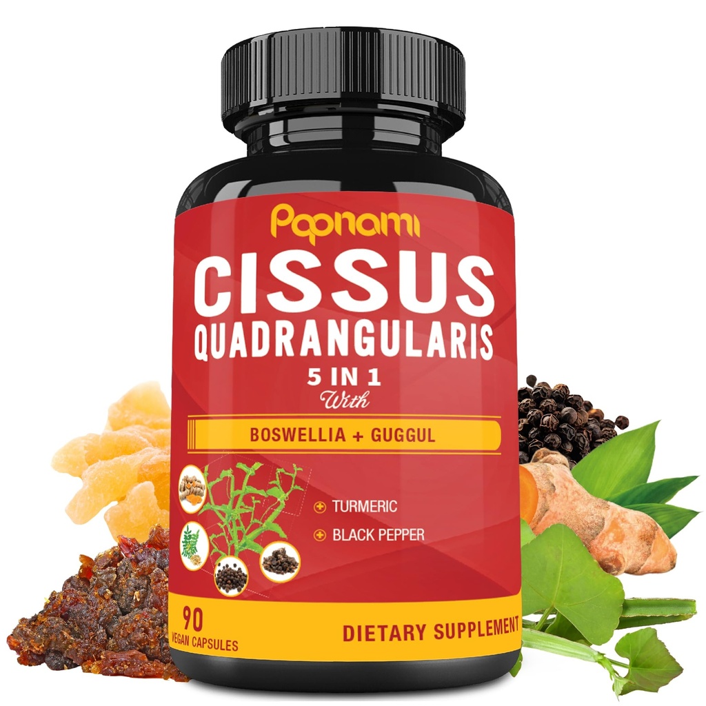 Ekstrakt Super Cissus Quadrangularis Kapsułki z Boswellia, Guggul, Turmeric, Pepper