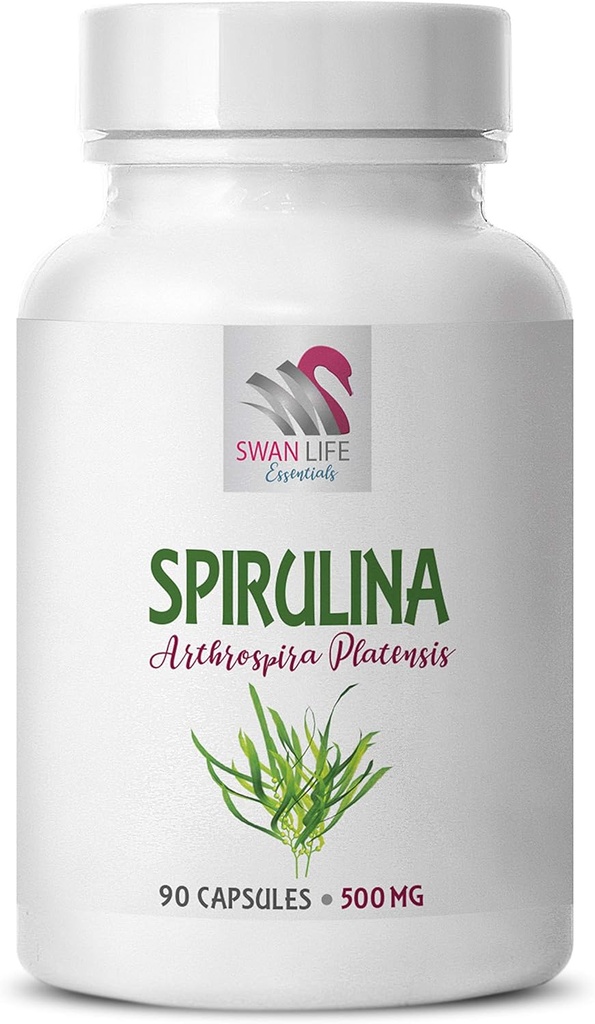 niebieski spirulina kapsułki - spirulina niebieski - SPIRUILINA 500MG - spirulina tabletki - spirulina i chlorella proszek organiczny, Spirulina Herbal Suplementy, energia bity spirulina chlorella tabletki 1butelka