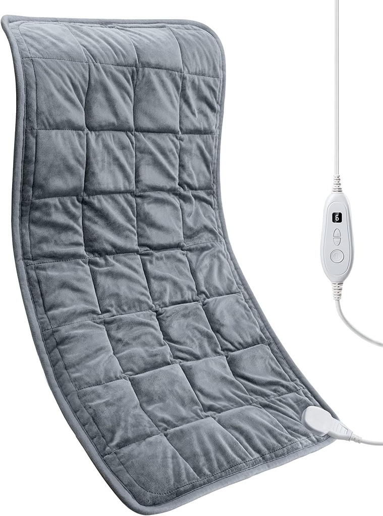 Ważona papa grzewcza 17 "x 33" XXXL elektryczna papa grzewcza do radzenia sobie z bólem pleców, 5LBS z 6 ustawieniami ciepła 2H Auto- Off Heat Pad do ramion ramion łopatek