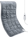 Ważona papa grzewcza 17 "x 33" XXXL elektryczna papa grzewcza do radzenia sobie z bólem pleców, 5LBS z 6 ustawieniami ciepła 2H Auto- Off Heat Pad do ramion ramion łopatek