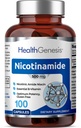 B-3 Nikotynamid 500 mg 100 Czapki - Nikotynowy amid Niacyna Natural Flush- Free witaminy Formuła - Wspiera zdrowie komórek skóry