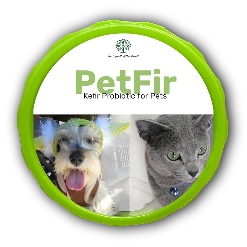 Petfir Pack Kefir dla psów i kotów Suplement Zwierzęta domowe probiotyczne psów Zaawansowana formuła probiotyczna dla psów (85 gr)