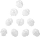 MEDca Serwer Aid Standard Odbiornik Tulip Domes Kompatybilny z GN Resound Sure Fit - 10- Pcs Universal Invisible Tip Replacement Ear Domes for BTE PSAP Wzmacniacze słuchu i Open Fit Models, Clear