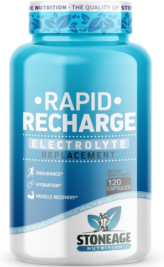 Electrolyte Pills - 120 Kapsułek - Wsparcie dla zespołu POTS, Tabletki Solne - Suplementy Keto Electrolytes, Szybkie nawodnienie, Endurance, Odwodnienie - GMO & Gluten Free