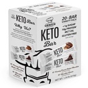 Genius Gourmet Gluten Free Keto Protein Bar, Czekoladowe Keto Bary, Premium MCTs, Niskie węglowodory, niski cukier (Variety Pack, 20 Count (Pack of 1))