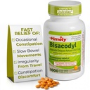 Timely Laxative Bisacodyl 5 mg Tablets - Stymulant Laxatives for Zaparcia szybko działające & Delikatnie - Zaparcia w ciągu nocy Relief dla dorosłych - 1000 Tablets