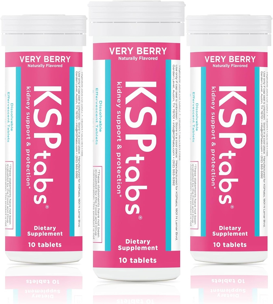 All Natural Hydration & Nerki Suplement zdrowia do zwalczania wapnia szczawian Crystal Formation, Bardzo Berry-3 Pack