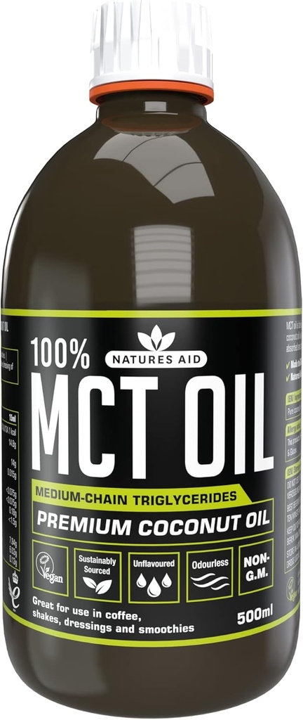 POMOC NATURALNA Mct Oil 100%, 500 ML