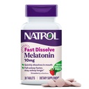 Natrol Szybkie rozpuszczenie Melatonina 10 mg, Wsparcie snu dla dorosłych