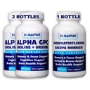 Alpha GPC & Uridine 2X 60 kapsułki + fosfatydyloseryna & Bacopa 1x 120 kapsułki, 2 miesiące dostawy