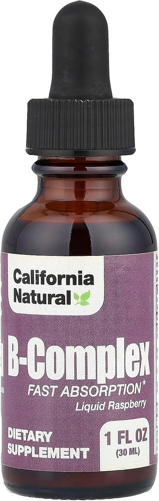 California Natural B Complex Sublingual Supplement, Malina, 1 unce