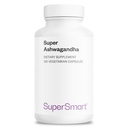 SuperSmart Super Ashwagandha 600mg na dzień (Opatentowany) - KSM- 66 Ashwagandha - Wysoka potencja 5% Withanolides 124; Non-GMO & Gluten Free - 120 Kapsułki wegetariańskie