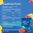 UltraCalm Super Cortisol Drink, Schłodzony Magnezu Glicynian Proszek (30 Słupki), L- teanina, Ashwagandha, Witamina D, Nie cukier, Lemoniada malinowa Elektrolity Powder-1