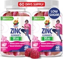 Gummy cynku dla dorosłych - Gummy cynku do żucia dla immunologicznego wsparcia - Potężny naturalny antyoksydant nie- suplement GMO dla dzieci Mężczyźni Kobieta Dorośli