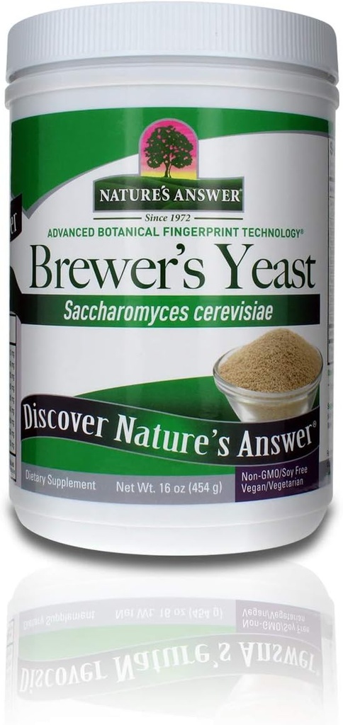Nature 's Response Brewer' s Yeast Powder, Bogate Źródło Amino Acids, B- Complex Vitamin, Minerals, & Protein - Natural, Unflavored i Unsweetened - Wolny od mleka, Wegetarianin / Wegan