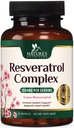 Resveratrol Supplement 1800mg - Ekstra Silne Przeciwutleniacze dla Zdrowego Starzenia i Wsparcia immunologicznego - Heart Health & Cellular Energy Supplement - Non-GMO, Bioavailable Trans- Resveratrol - 60 Kapsułki Vegan