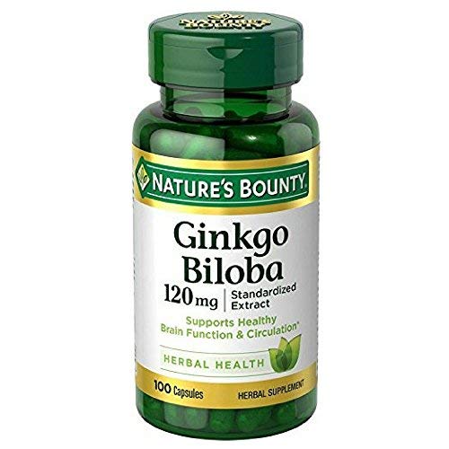 Bounty Ginkgo Biloba 120mg, 100 kapsułek (opakowanie po 2)